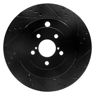 R1 Concepts® - eLINE™ Drilled and Slotted 1-Piece Rear Passenger Side Brake Rotor