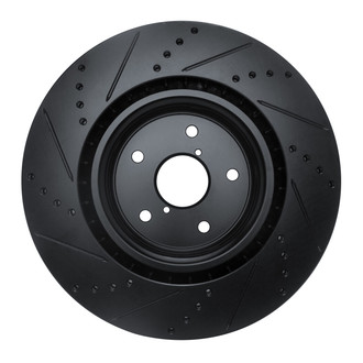 R1 Concepts® - eLINE™ Drilled and Slotted 1-Piece Front Passenger Side Brake Rotor