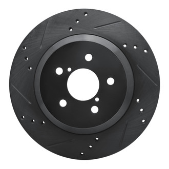 R1 Concepts® - eLINE™ Drilled and Slotted 1-Piece Rear Driver Side Brake Rotor