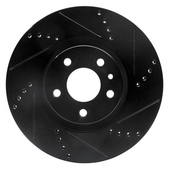 R1 Concepts® - eLINE™ Drilled and Slotted 1-Piece Front Passenger Side Brake Rotor
