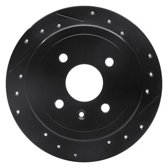 R1 Concepts® - eLINE™ Drilled and Slotted 1-Piece Rear Passenger Side Brake Rotor