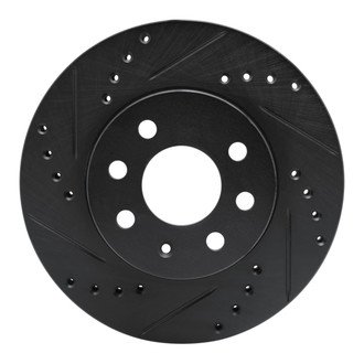 R1 Concepts® - eLINE™ Drilled and Slotted 1-Piece Front Driver Side Brake Rotor