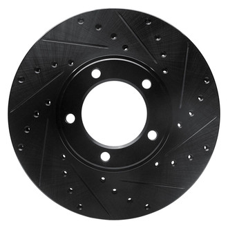 R1 Concepts® - eLINE™ Drilled and Slotted 1-Piece Front Passenger Side Brake Rotor