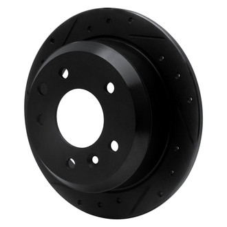R1 Concepts® - eLINE™ Drilled and Slotted 1-Piece Rear Driver Side Brake Rotor