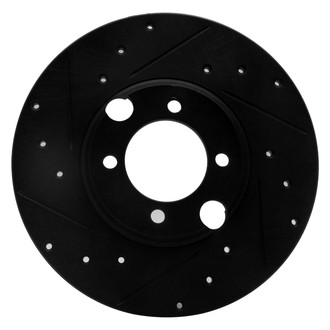 R1 Concepts® - eLINE™ Drilled and Slotted 1-Piece Rear Driver Side Brake Rotor
