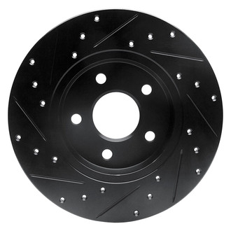 R1 Concepts® - eLINE™ Drilled and Slotted 1-Piece Rear Passenger Side Brake Rotor