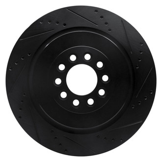 R1 Concepts® - eLINE™ Drilled and Slotted 1-Piece Front Passenger Side Brake Rotor