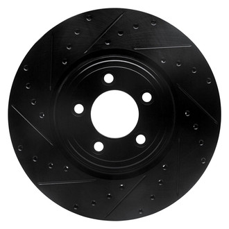R1 Concepts® - eLINE™ Drilled and Slotted 1-Piece Front Driver Side Brake Rotor