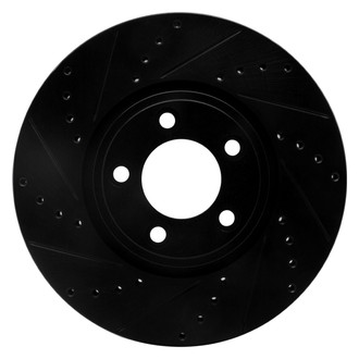 R1 Concepts® - eLINE™ Drilled and Slotted 1-Piece Front Driver Side Brake Rotor