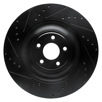 R1 Concepts® - eLINE™ Drilled and Slotted 1-Piece Rear Driver Side Brake Rotor