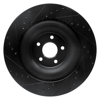 R1 Concepts® - eLINE™ Drilled and Slotted 1-Piece Rear Passenger Side Brake Rotor