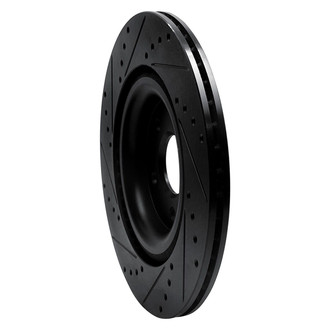 R1 Concepts® - eLINE™ Drilled and Slotted 1-Piece Rear Passenger Side Brake Rotor