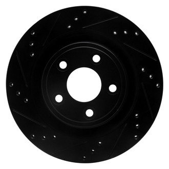 R1 Concepts® - eLINE™ Drilled and Slotted 1-Piece Rear Driver Side Brake Rotor