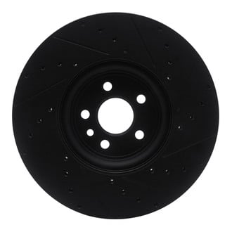 R1 Concepts® - eLINE™ Drilled and Slotted 1-Piece Front Driver Side Brake Rotor