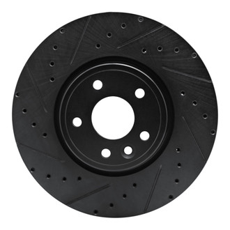 R1 Concepts® - eLINE™ Drilled and Slotted 1-Piece Front Driver Side Brake Rotor
