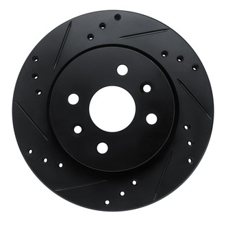 R1 Concepts® - eLINE™ Drilled and Slotted 1-Piece Front Driver Side Brake Rotor