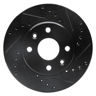 R1 Concepts® - eLINE™ Drilled and Slotted 1-Piece Front Passenger Side Brake Rotor