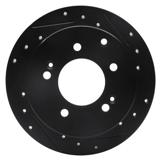 R1 Concepts® - eLINE™ Drilled and Slotted 1-Piece Rear Passenger Side Brake Rotor