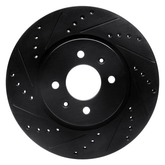 R1 Concepts® - eLINE™ Drilled and Slotted 1-Piece Front Driver Side Brake Rotor