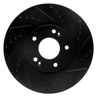 R1 Concepts® - eLINE™ Drilled and Slotted 1-Piece Front Passenger Side Brake Rotor