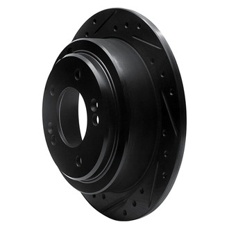 R1 Concepts® - eLINE™ Drilled and Slotted 1-Piece Rear Driver Side Brake Rotor