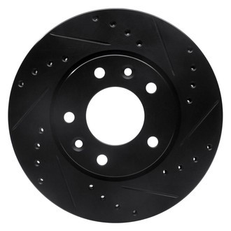 R1 Concepts® - eLINE™ Drilled and Slotted 1-Piece Front Passenger Side Brake Rotor