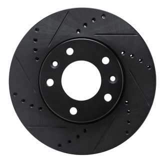 R1 Concepts® - eLINE™ Drilled and Slotted 1-Piece Front Driver Side Brake Rotor