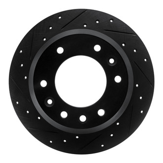 R1 Concepts® - eLINE™ Drilled and Slotted 1-Piece Rear Driver Side Brake Rotor