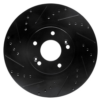 R1 Concepts® - eLINE™ Drilled and Slotted 1-Piece Front Driver Side Brake Rotor