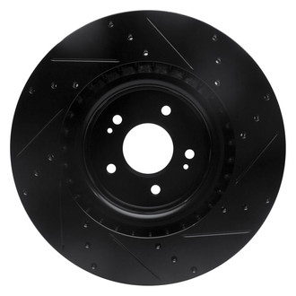 R1 Concepts® - eLINE™ Drilled and Slotted 1-Piece Front Driver Side Brake Rotor