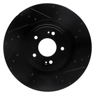 R1 Concepts® - eLINE™ Drilled and Slotted 1-Piece Front Passenger Side Brake Rotor