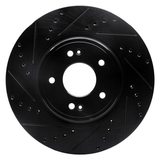 R1 Concepts® - eLINE™ Drilled and Slotted 1-Piece Front Driver Side Brake Rotor