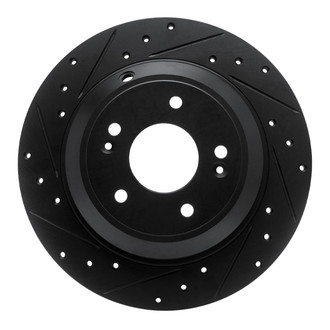R1 Concepts® - eLINE™ Drilled and Slotted 1-Piece Rear Driver Side Brake Rotor