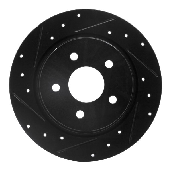 R1 Concepts® - eLINE™ Drilled and Slotted 1-Piece Rear Brake Rotor