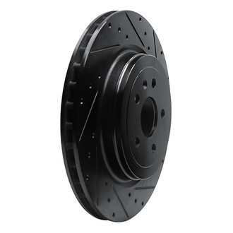 R1 Concepts® - eLINE™ Drilled and Slotted 1-Piece Rear Passenger Side Brake Rotor