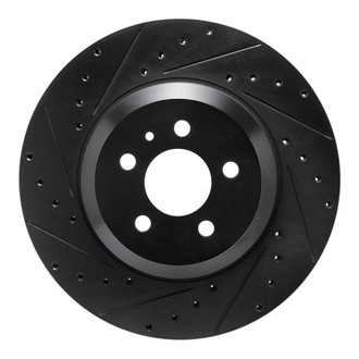 R1 Concepts® - eLINE™ Drilled and Slotted 1-Piece Front Driver Side Brake Rotor