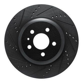 R1 Concepts® - eLINE™ Drilled and Slotted 1-Piece Rear Driver Side Brake Rotor