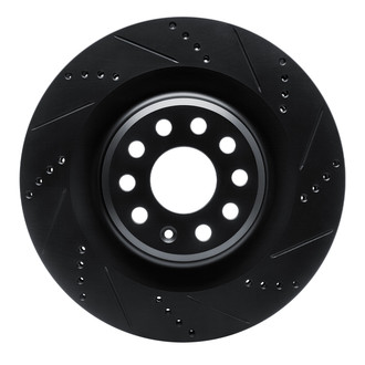 R1 Concepts® - eLINE™ Drilled and Slotted 1-Piece Rear Passenger Side Brake Rotor