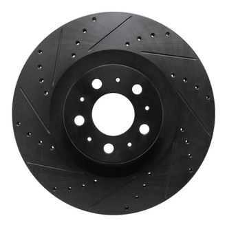R1 Concepts® - eLINE™ Drilled and Slotted 1-Piece Front Driver Side Brake Rotor