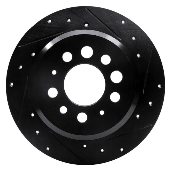 R1 Concepts® - eLINE™ Drilled and Slotted 1-Piece Rear Brake Rotor