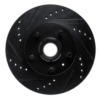 R1 Concepts® - eLINE™ Drilled and Slotted 1-Piece Front Driver Side Brake Rotor