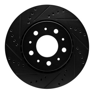 R1 Concepts® - eLINE™ Drilled and Slotted 1-Piece Front Driver Side Brake Rotor
