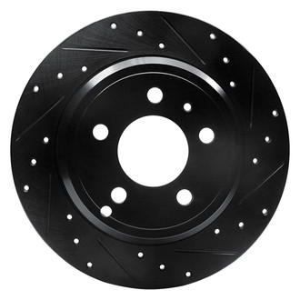 R1 Concepts® - eLINE™ Drilled and Slotted 1-Piece Rear Passenger Side Brake Rotor