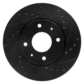 R1 Concepts® - eLINE™ Drilled and Slotted 1-Piece Front Passenger Side Brake Rotor
