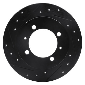 R1 Concepts® - eLINE™ Drilled and Slotted 1-Piece Rear Driver Side Brake Rotor