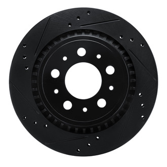 R1 Concepts® - eLINE™ Drilled and Slotted 1-Piece Rear Driver Side Brake Rotor