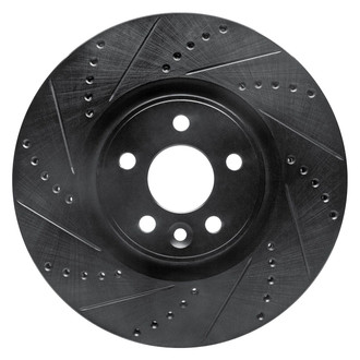 R1 Concepts® - eLINE™ Drilled and Slotted 1-Piece Front Driver Side Brake Rotor
