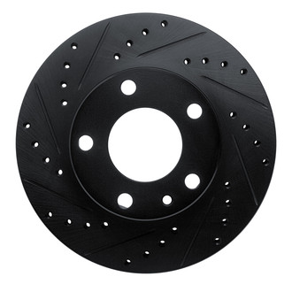R1 Concepts® - eLINE™ Drilled and Slotted 1-Piece Front Driver Side Brake Rotor