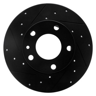R1 Concepts® - eLINE™ Drilled and Slotted 1-Piece Front Driver Side Brake Rotor