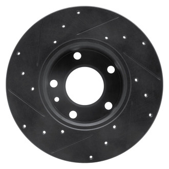 R1 Concepts® - eLINE™ Drilled and Slotted 1-Piece Front Passenger Side Brake Rotor